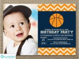 Boy Sports Birthday Invitations Basketball Invitation First Birthday Invitation Sports