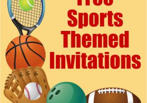 Boy Sports Birthday Invitations Free Printable Sports Birthday Party Invitations Templates