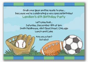 Boy Sports Birthday Invitations Items Similar to Sports Madness Invitations for Boys