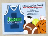 Boy Sports Birthday Invitations Sports themed Birthday Party Invitations Dolanpedia