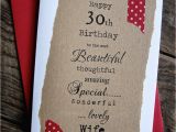 Boyfriend 30th Birthday Card 30th 40th 50th Birthday Card for Husband Boyfriend Wife