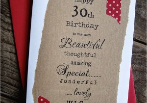 Boyfriend 30th Birthday Card 30th 40th 50th Birthday Card for Husband Boyfriend Wife
