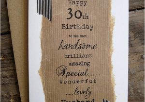 Boyfriend 30th Birthday Card 30th 40th 50th Birthday Card for Husband Boyfriend Wife