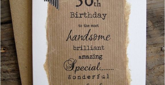 Boyfriend 30th Birthday Card 30th 40th 50th Birthday Card for Husband Boyfriend Wife