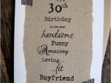 Boyfriend 30th Birthday Card 30th Birthday Card for Boyfriend Handsome Funny Amazing