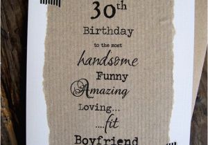 Boyfriend 30th Birthday Card 30th Birthday Card for Boyfriend Handsome Funny Amazing