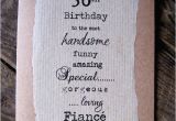 Boyfriend 30th Birthday Card 30th Birthday Card for Fiance Boyfriend Handsome Funny