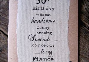 Boyfriend 30th Birthday Card 30th Birthday Card for Fiance Boyfriend Handsome Funny