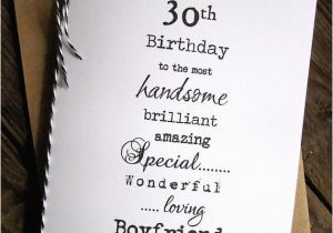 Boyfriend 30th Birthday Card Larger 30th 40th 50th Birthday Christmas Card Husband