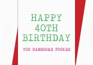 Boyfriend 40th Birthday Card 40th Birthday Card Husband or Boyfriend Limalima