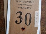 Boyfriend 40th Birthday Card Boyfriend 30th 40th 50th 60th Birthday Card Hand Stamped