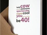 Boyfriend 40th Birthday Card Happy 40th Birthday Card for Him Her Friend Husband