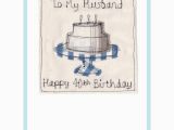 Boyfriend 40th Birthday Card Personalised Cake Birthday Card by Milly and Pip