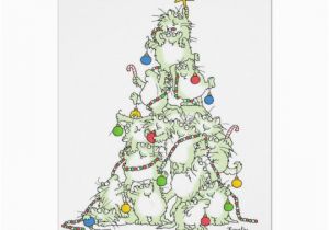 Boynton Birthday Cards Christmas Tree Of Kitties Card by Sandra Boynton Zazzle Com
