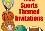 Boys Sports Birthday Invitations Free Printable Sports Birthday Party Invitations Templates