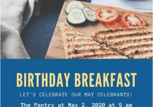 Breakfast Birthday Party Invitations Birthday Invitation Templates Canva