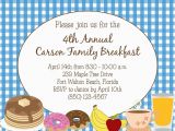 Breakfast Birthday Party Invitations Breakfast or Brunch Invitation Diy Printable