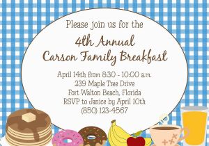 Breakfast Birthday Party Invitations Breakfast or Brunch Invitation Diy Printable