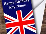 British Birthday Cards Union Jack British Flag Personalised Birthday Greetings