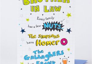 Brother In Law Birthday Card Message Birthday Card Brother In Law Nuts Sketch Only 99p