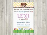 Brown Bear Brown Bear Birthday Party Invitations Brown Bear Brown Bear Birthday Digital Invitation