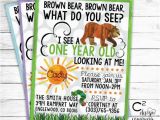 Brown Bear Brown Bear Birthday Party Invitations Brown Bear Brown Bear Birthday Invitation