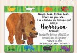 Brown Bear Brown Bear Birthday Party Invitations Brown Bear Brown Bear Invitation Available In 4×6 or