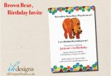 Brown Bear Brown Bear Birthday Party Invitations Brown Bear Eric Carle Birthday Invitation by Rkdesignsstudio