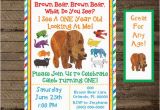 Brown Bear Brown Bear Birthday Party Invitations Brown Bear Invite Brown Bear Invitation Brown Bear by