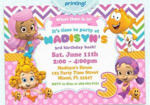 Bubble Guppie Birthday Invitations Birthday Invitation Templates Bubble Guppies Birthday