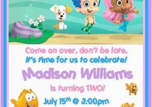 Bubble Guppie Birthday Invitations Bubble Guppies Birthday Invitations Style 2 Ebay