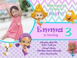 Bubble Guppie Birthday Invitations Bubble Guppies Birthday Party Invitation Digital File