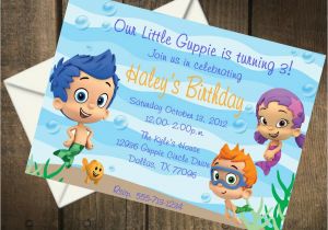 Bubble Guppie Birthday Invitations Bubble Guppies Birthday Party Printable Invitation