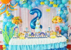 Bubble Guppy Birthday Decorations Bubble Guppies Birthday Party Ideas Photo 9 Of 34