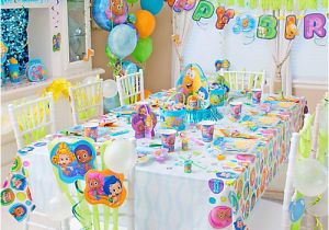 Bubble Guppy Birthday Decorations Bubble Guppies Party Table Idea Party City