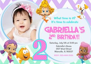 Bubble Guppy Birthday Invitations Bubble Guppies Birthday Party Invitation Digital File