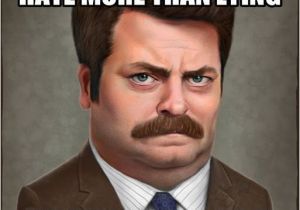 Bud Light Happy Birthday Meme Ron Swanson Hates Liars Funny Pinterest