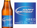 Budweiser Birthday Cards Bud Light Birthday Beer Label Icustomlabel