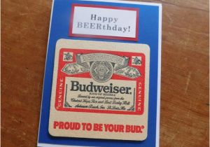 Budweiser Birthday Cards Budweiser Beer Handmade Beer Birthday Greeting Card W