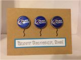 Budweiser Birthday Cards Happy Birthday Bud Light Beer Balloon Birthday Card Handmade