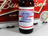 Budweiser Birthday Cards Personalised Budweiser Beer Bottle Labels Novelty Birthday