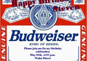 Budweiser Birthday Party Decorations solutions event Design by Kelly Budweiser Birthday