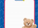 Build A Bear Birthday Invitations Free Build A Bear Birthday Invitation Template Free