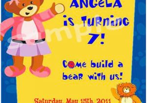 Build A Bear Birthday Party Invitations Fancy Invites On Etsy