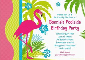 Bulk Birthday Invitations Flamingo Personalized Invitation Each wholesale