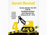 Bulldozer Birthday Invitations 5×7 Construction Dozer Crane Birthday Invitation 5 Quot X 7