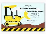 Bulldozer Birthday Invitations Bulldozer Birthday Invitations Clearance Paperstyle