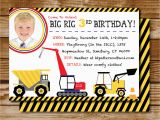 Bulldozer Birthday Invitations Bulldozer Birthday Invitations Invitation Librarry