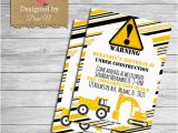 Bulldozer Birthday Invitations Construction Birthday Invitation Printable Party Invite Dump