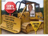 Bulldozer Birthday Invitations Cu927 Adults Digger Bulldozer Invitation Mens Birthday